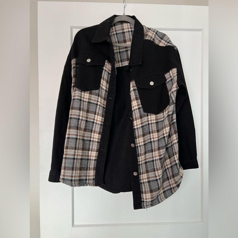 Denim/Plaid Jacket